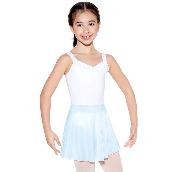 So Danca Light Blue Slip-on Skirt for girls ballet - Picture 1 of 2